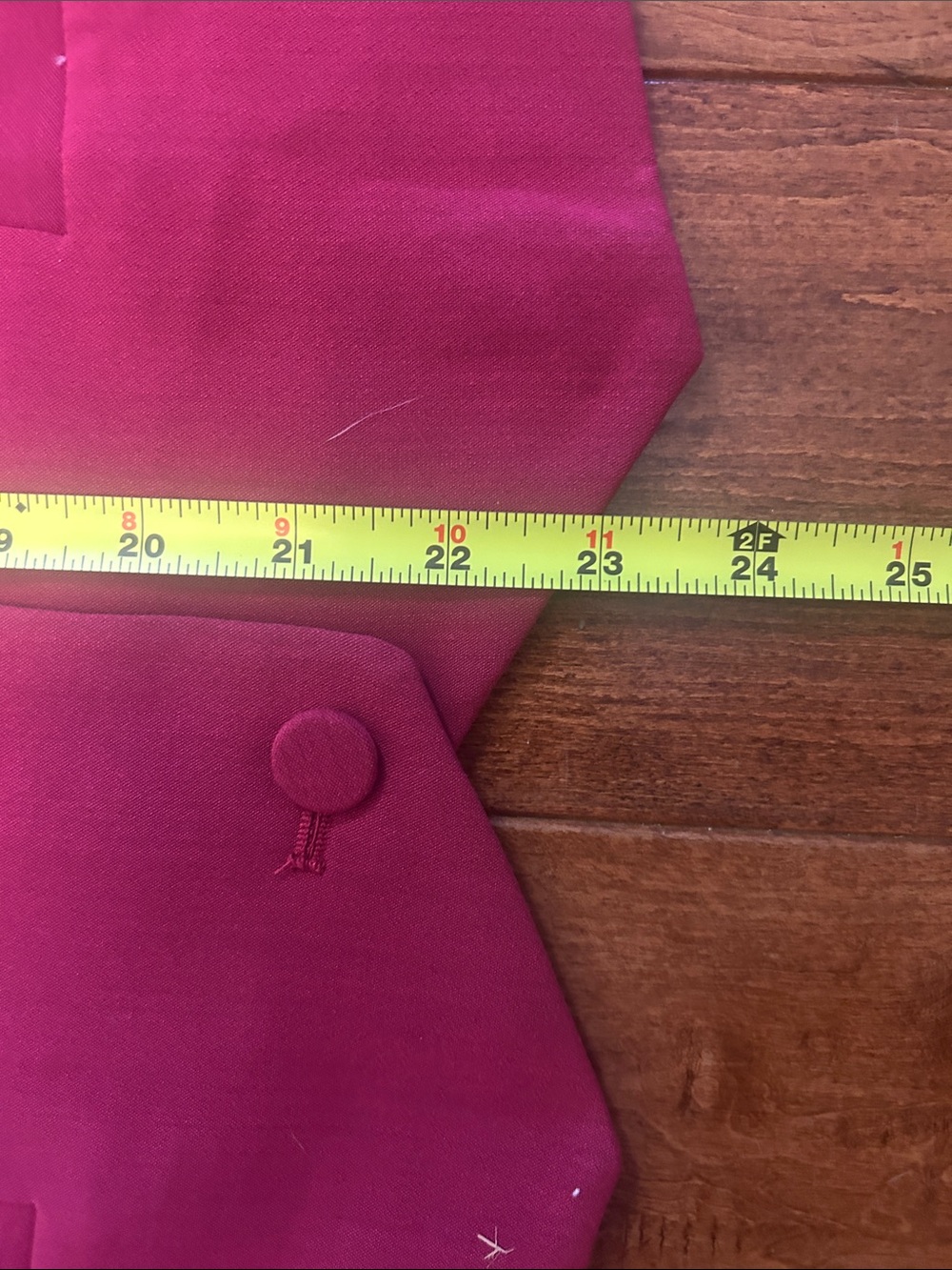 Kate & Mallory Raspberry Button-Front Tailored Vest - Picture 4 of 5